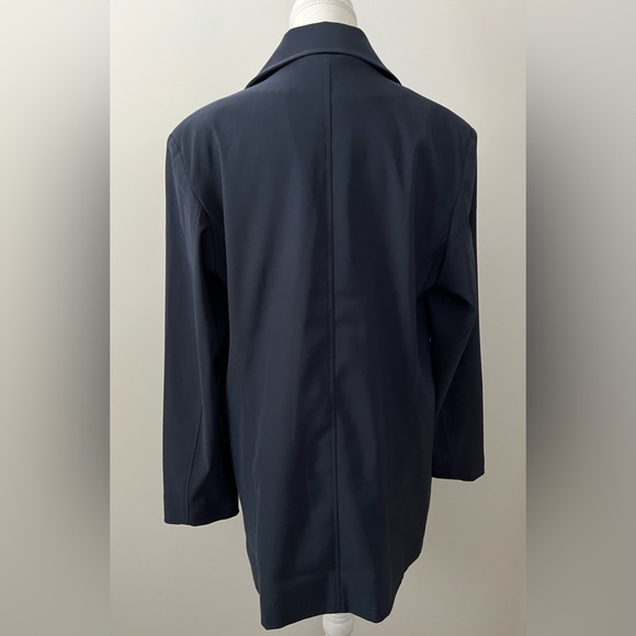 L.L. Bean Navy Blue Fully Lined Button Coat Size M - Picture 4 of 8
